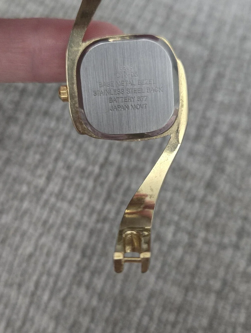 Japan Vintage Quartz MOVT Gold Cuff Women's Watch
